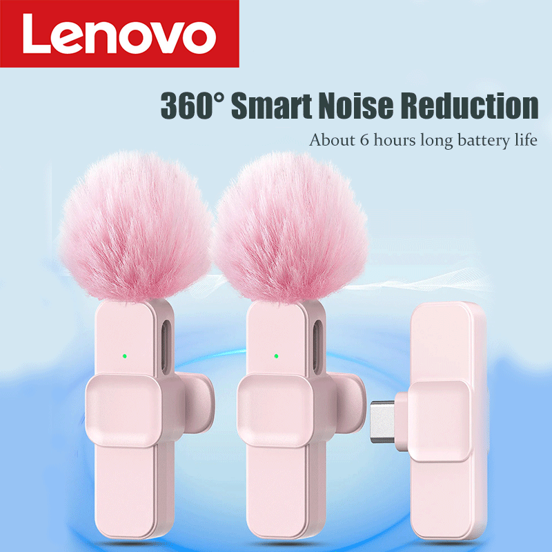 Android Tablet Gaming Accessories - Lenovo Pink Kabelloses Lavalier-Mikrofon für iPhone